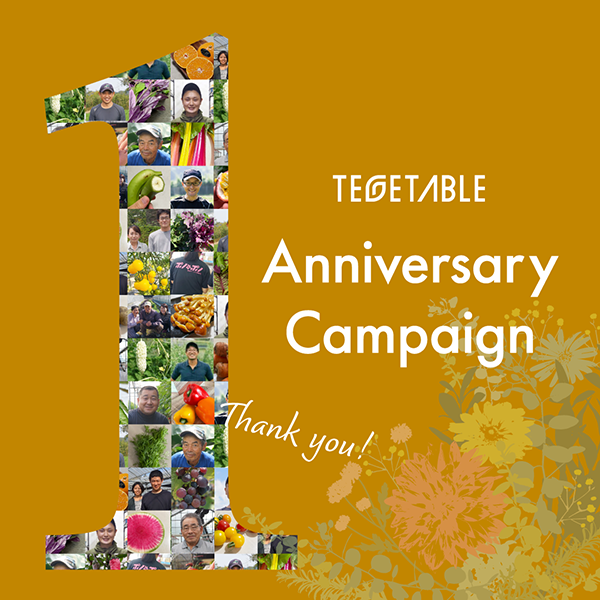 テゲタブル1周年記念キャンペーン