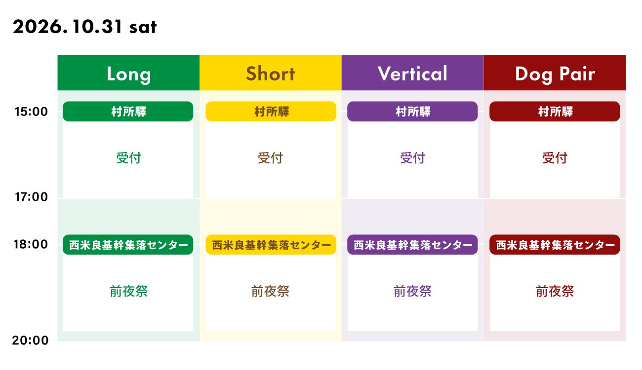 スケジュール（前日）